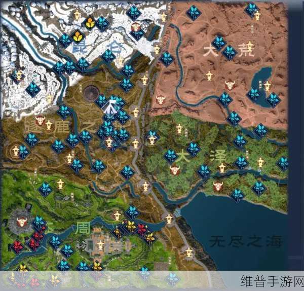 荒野行动新地图资源分布全解析,探寻资源丰富之地