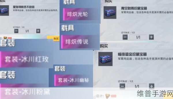 和平精英狗熊军需AK与珍藏宝箱全套价格深度剖析