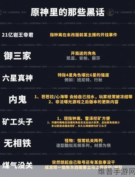 原神，暗语背后的角色命运指南