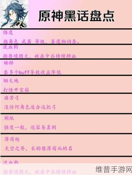 原神，暗语背后的角色命运指南