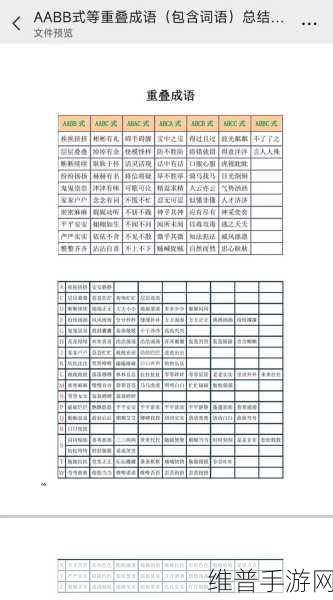 AABB与AAAA的区别视频:手游大师教你:一分钟看懂AABB和AAAA词语的区别【专题】