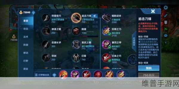 新版宫本武藏出装秘籍,制霸战场的关键选择