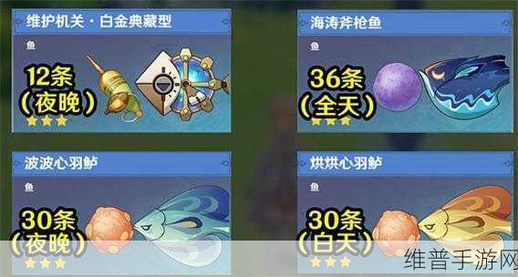 原神灰河渡手获取秘籍，珍稀鱼类一网打尽
