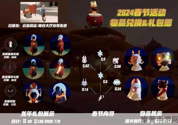 光遇2024春节礼包全面解析，价格与物品详解