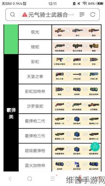 元气骑士武器合成表大全2020，解锁全部武器合成配方的终极攻略