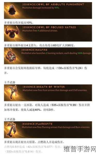 暗黑破坏神不朽猎魔人技能精妙搭配指南