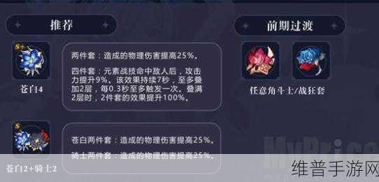 原神优菈圣遗物的顶级搭配指南