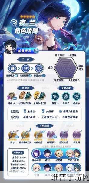 原神0命夜兰强度深度剖析，她在队伍中的最佳定位与效果