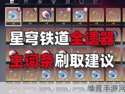 崩坏星穹铁道刃遗器主词条精准选择指南