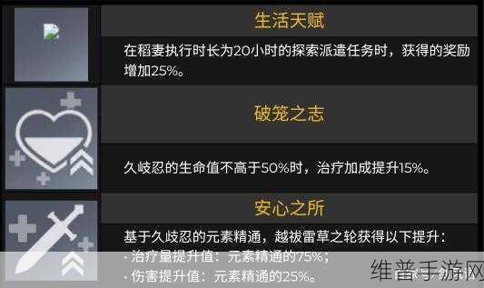 原神久岐忍主C配队玩法深度分享，如何玩转这位雷元素奶辅