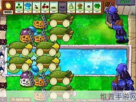 植物大战僵尸8炮流阵型深度攻略，无限生存模式制胜法宝