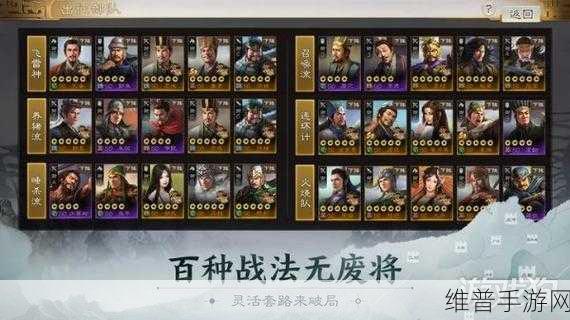 三国志战棋版武将选择全攻略，精准推荐助你驰骋沙场