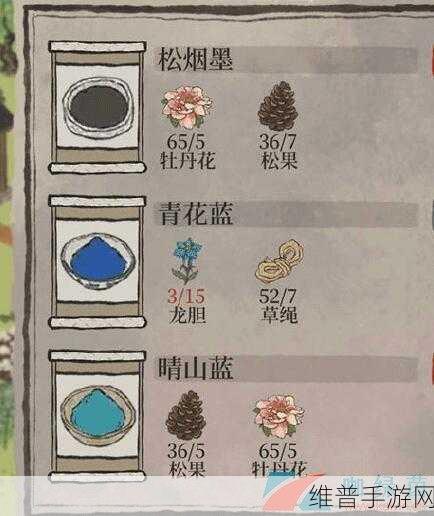 江南百景图颜料获取大全，所有颜料获取方法详解