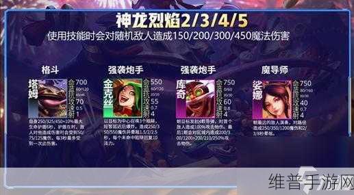云顶之弈 S7 赛季神龙烈焰羁绊全解析
