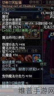 DNF手游切希尔笑脸猫深度解析，地下城与勇士M中的魔法神器