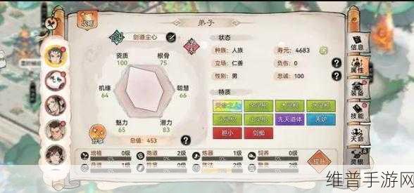 最强祖师手游攻略，六维属性提升与优先顺序详解