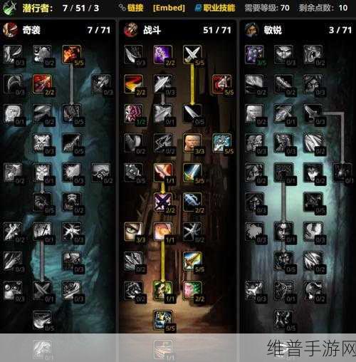 wlk盗贼天赋推荐：推荐适合新手的WLK盗贼天赋搭配与玩法解析