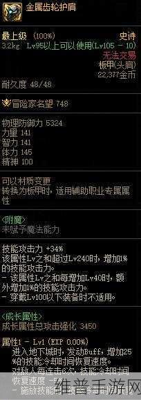 DNF110级机械战神女枪炮师毕业装备推荐全攻略