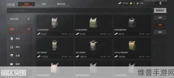 暗区突围四级甲选择全攻略，打造顶级防护装备