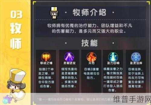 我的勇者牧师技能搭配与职业技能选择深度解析