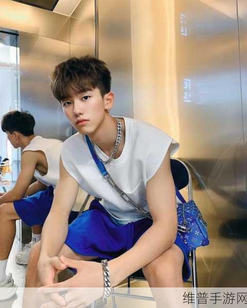 网红小鲜肉吃帅小伙的大logo：新晋网红小鲜肉，帅气少年引领时尚潮流！