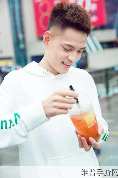 网红小鲜肉吃帅小伙的大logo：新晋网红小鲜肉，帅气少年引领时尚潮流！