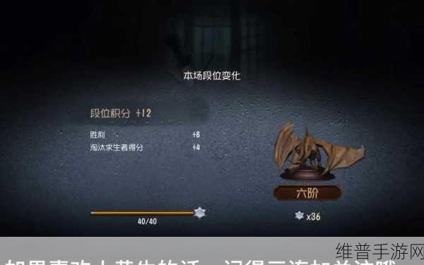 第五人格殿堂级排位深度攻略，解锁高端竞技的奥秘