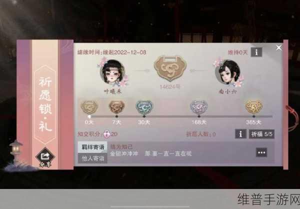 深入探索一梦江湖侠缘玩法的奥秘
