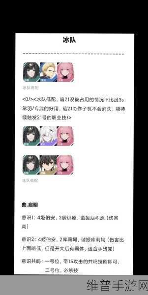 战双帕弥什尼尔队意识搭配全攻略