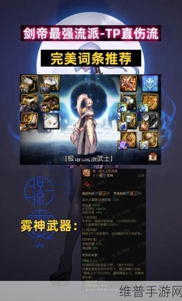 DNF手游110级剑帝装备搭配全攻略，打造无敌剑帝