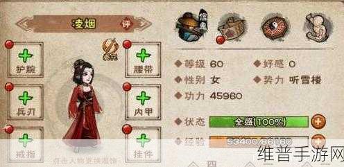 烟雨江湖深度攻略，主角资质提升全解析