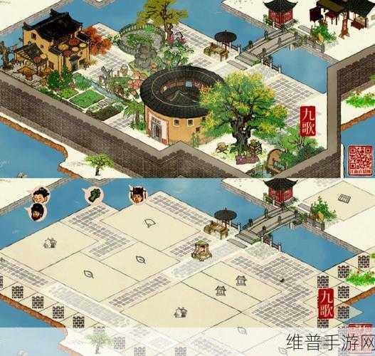 江南百景图雕琢线条上下而行通关攻略，全景地图与策略深度解析