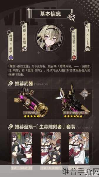 崩坏3维尔薇武器搭配推荐，最强武器组合深度解析