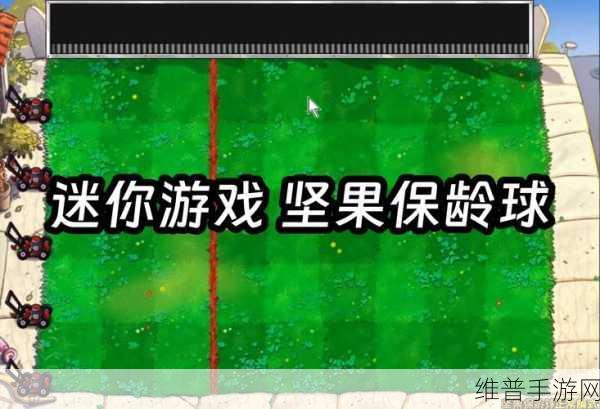 植物大战僵尸简体中文版小游戏攻略，解锁迷你模式与精通坚果保龄2、植物僵尸2