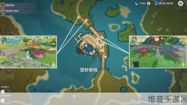 原神霓裳花采集全攻略,详细路线图与高效采集策略