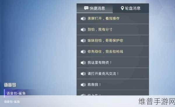 和平精英手游语音包获取全攻略，解锁多样语音，畅享游戏乐趣