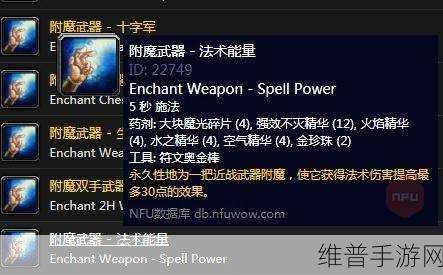 30法伤附魔材料：探秘法伤附魔材料的30种获取与应用技巧