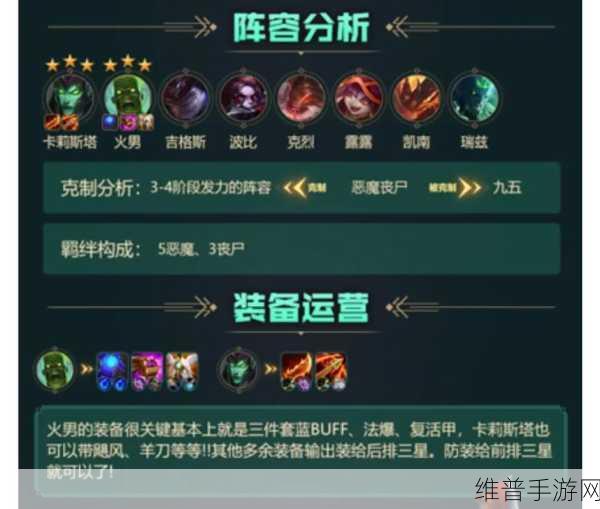 云顶之弈S5恶魔丧尸阵容深度解析与装备推荐