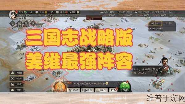 三国志战略版S4姜维深度攻略，定位及阵容搭配全解析