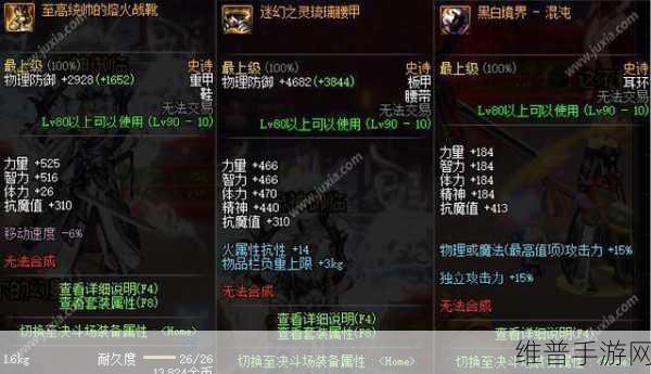 地下城剑豪主副武器及Buff装备选择全攻略