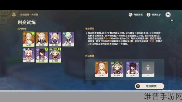 原神迷城战线光界篇，增幅、剧变、光聚试炼全面攻略