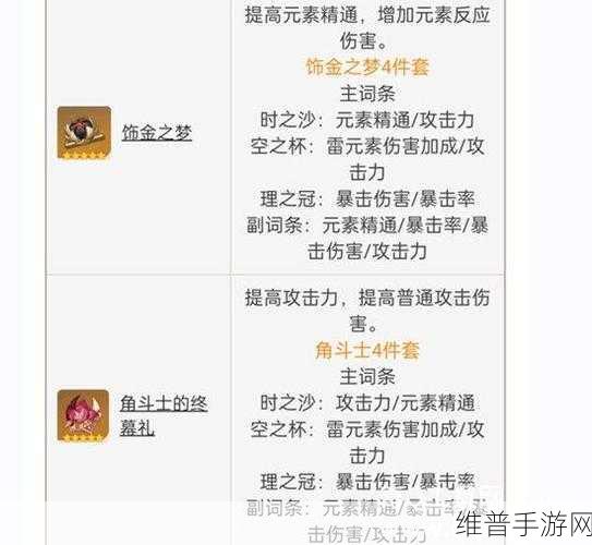 原神赛诺武器与圣遗物的绝佳搭配指南