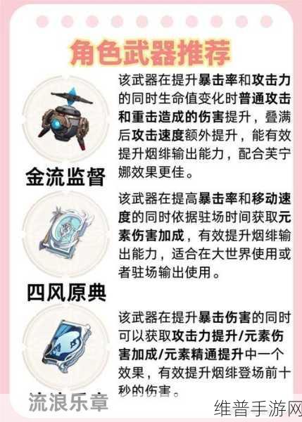 原神坎蒂丝全方位培养指南，武器、圣遗物与配队秘籍
