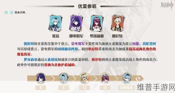 原神优菈的绝佳阵容搭配指南