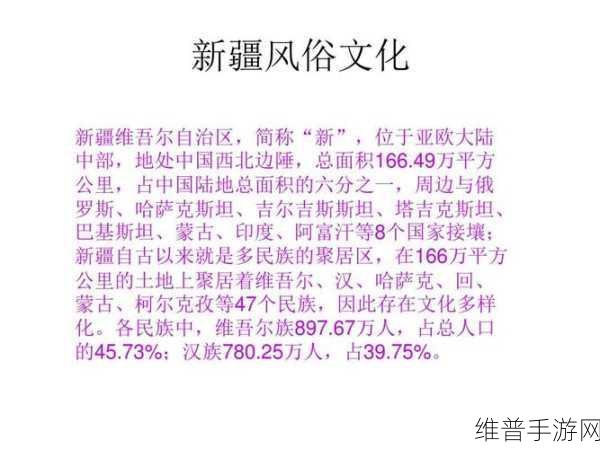 xaxfilimwas was uyhurwas：探索新疆文化与历史：维吾尔族的独特风俗与传统