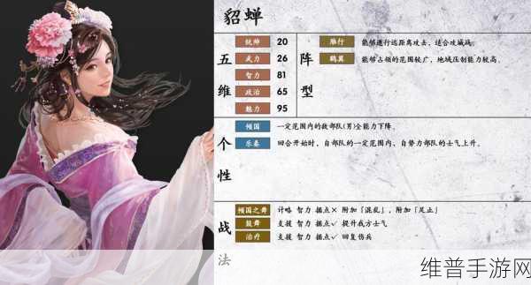 征服与霸业貂蝉，魅力与实力并存的武将解析