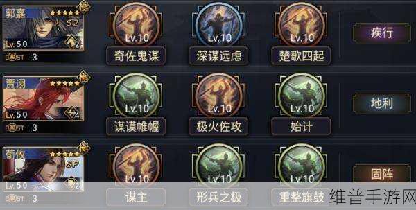 率土之滨群魏贾诩全方位解析与搭配秘籍