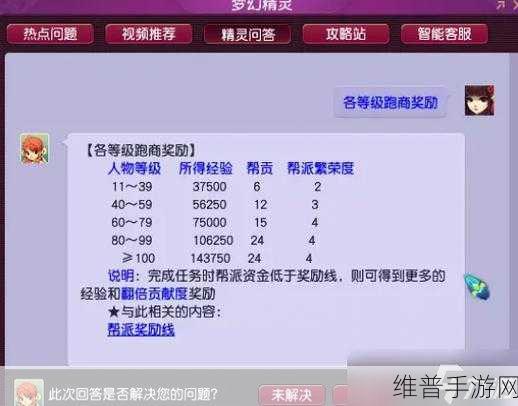 梦幻西游手游跑商秘籍，极速路线与高效方法