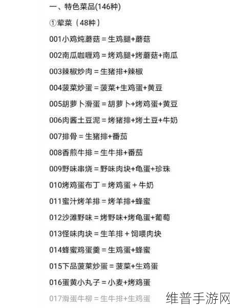 创造与魔法烹饪锅合成全攻略