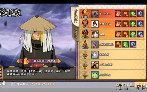 火影忍者手游 2020 极限挑战登顶高分秘籍全解